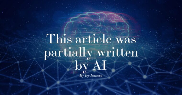 This article was partially written by AI